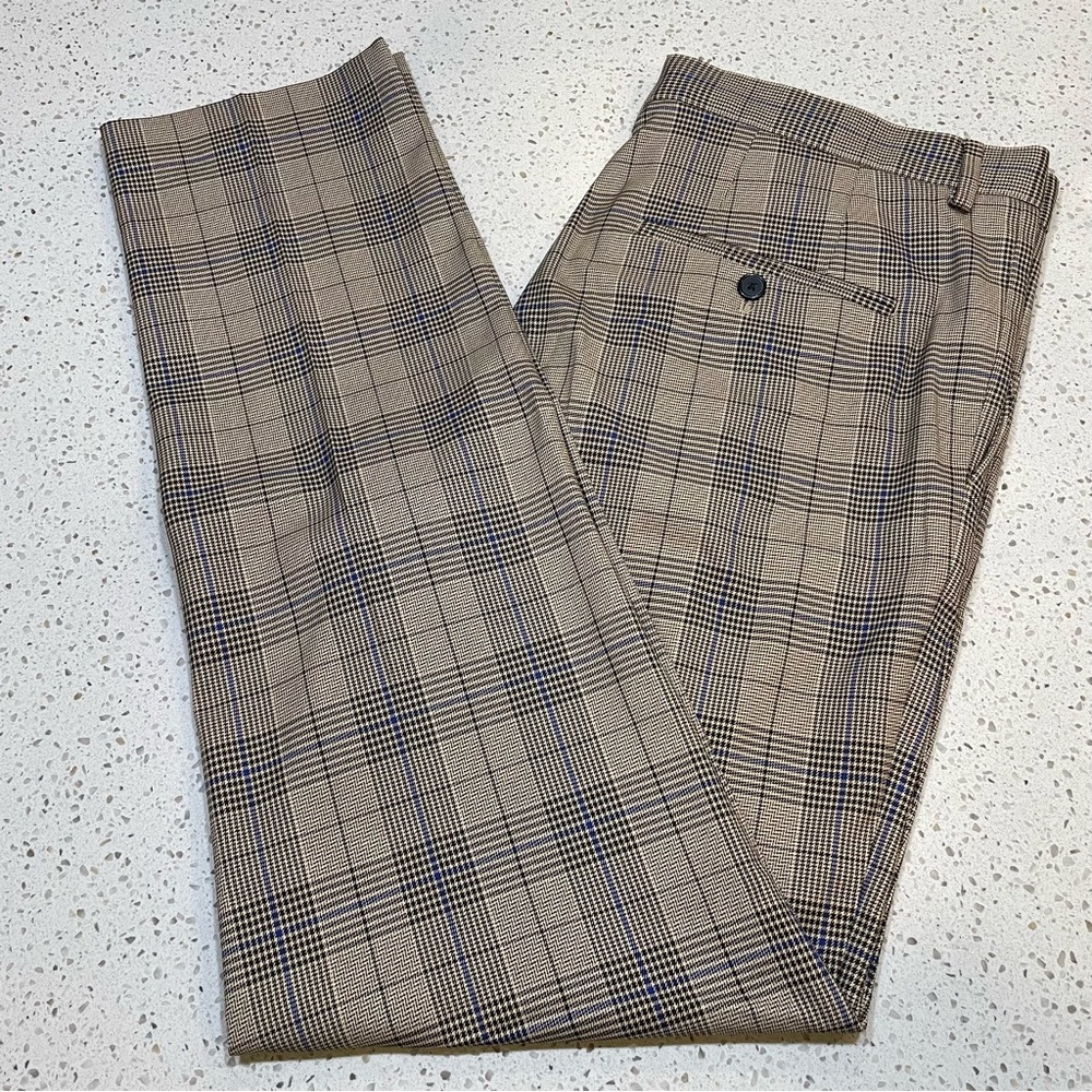 H&M Slim Fit Dress Pants in Brown, Black, & Blue